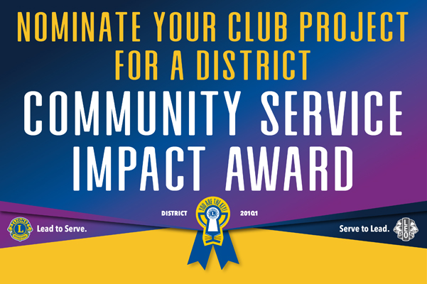 District Comunity Service Impact Award