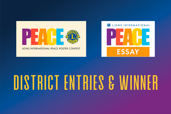 District Peace Poster Winner